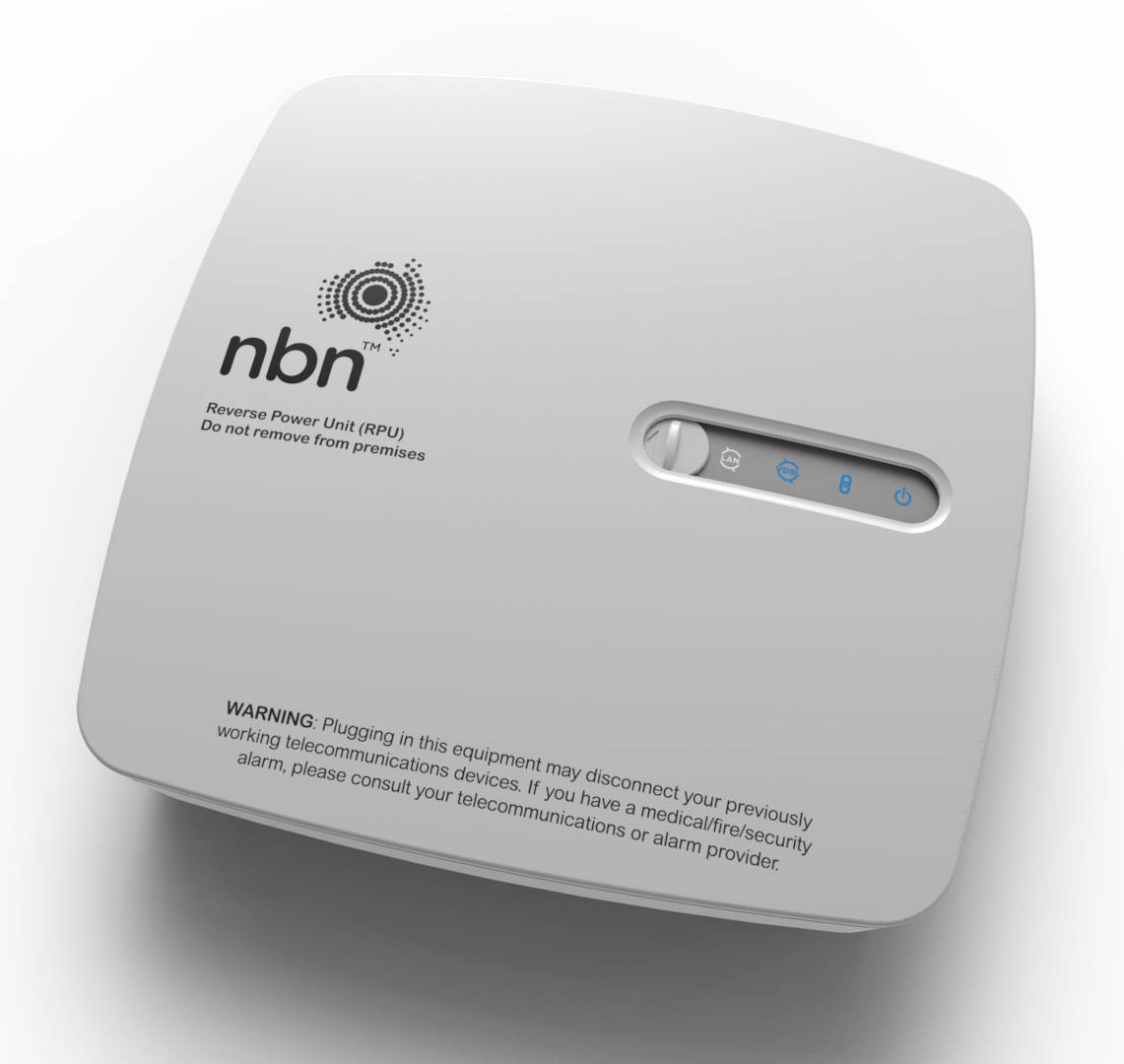 Front of the nbn™ connection box for nbn™ FTTC 